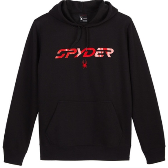 NWT 💥Spyder Signature Hoodie - Black - Picture 2 of 9
